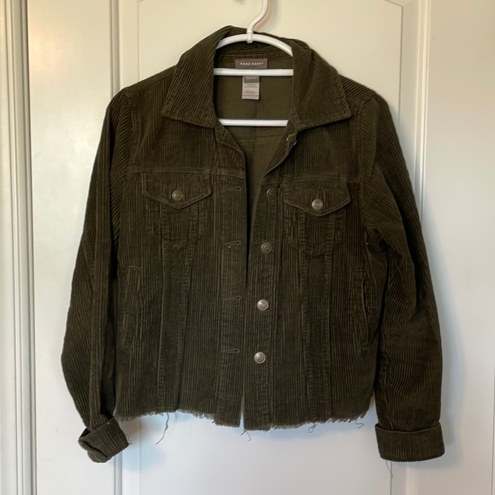Forest green corduroy jacket